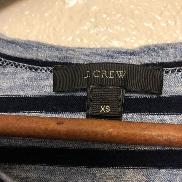 J Crew Stripe T Shirt Dress Long sleeves preppy minimalist capsule wardrobe XS - Picture 7 of 10